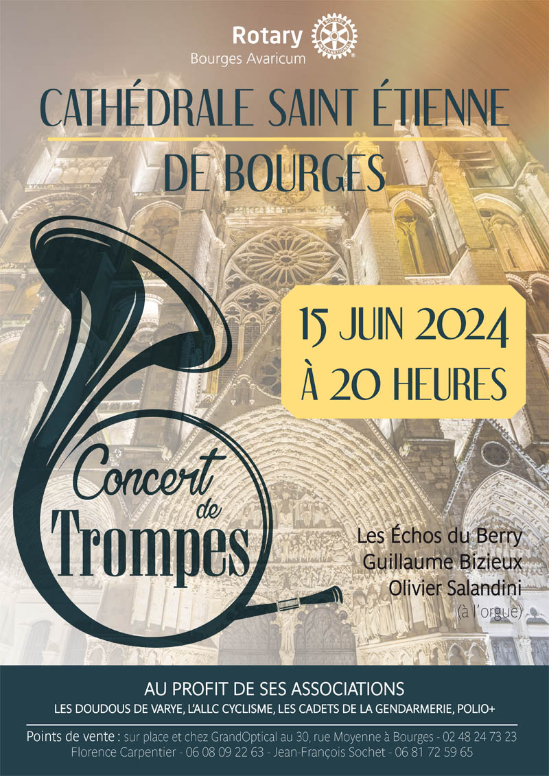 Bourges Avaricum - concert de Trompe et orgue en la cathédrale de Bourges.