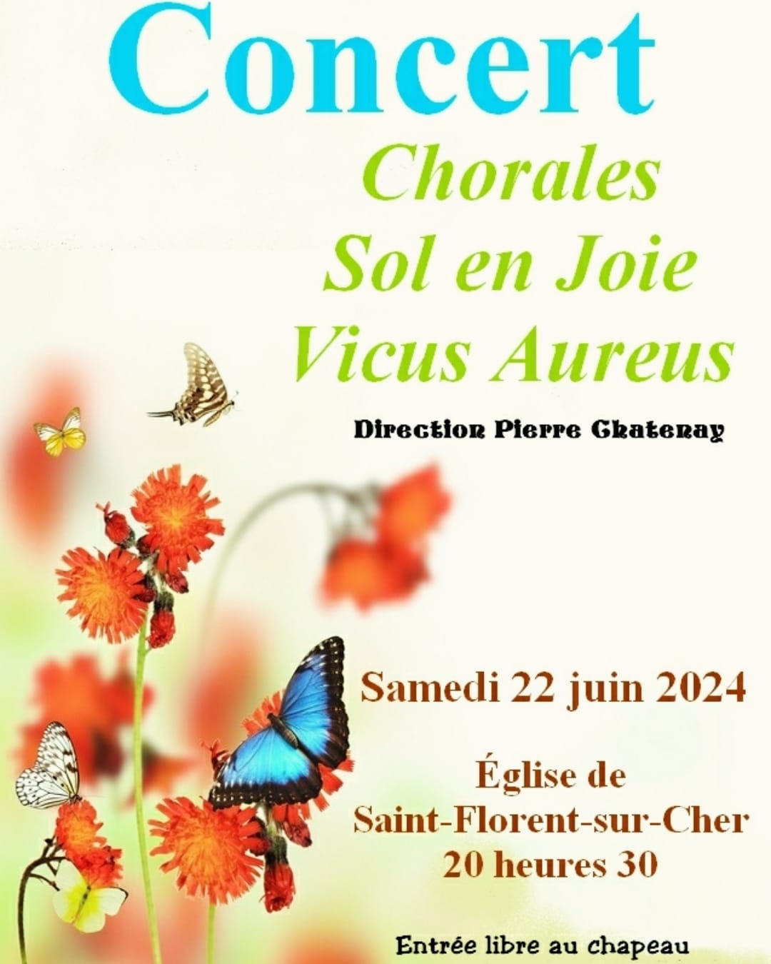 ST Florent-sur-Cher - Concert avec la chorale Sol en joie