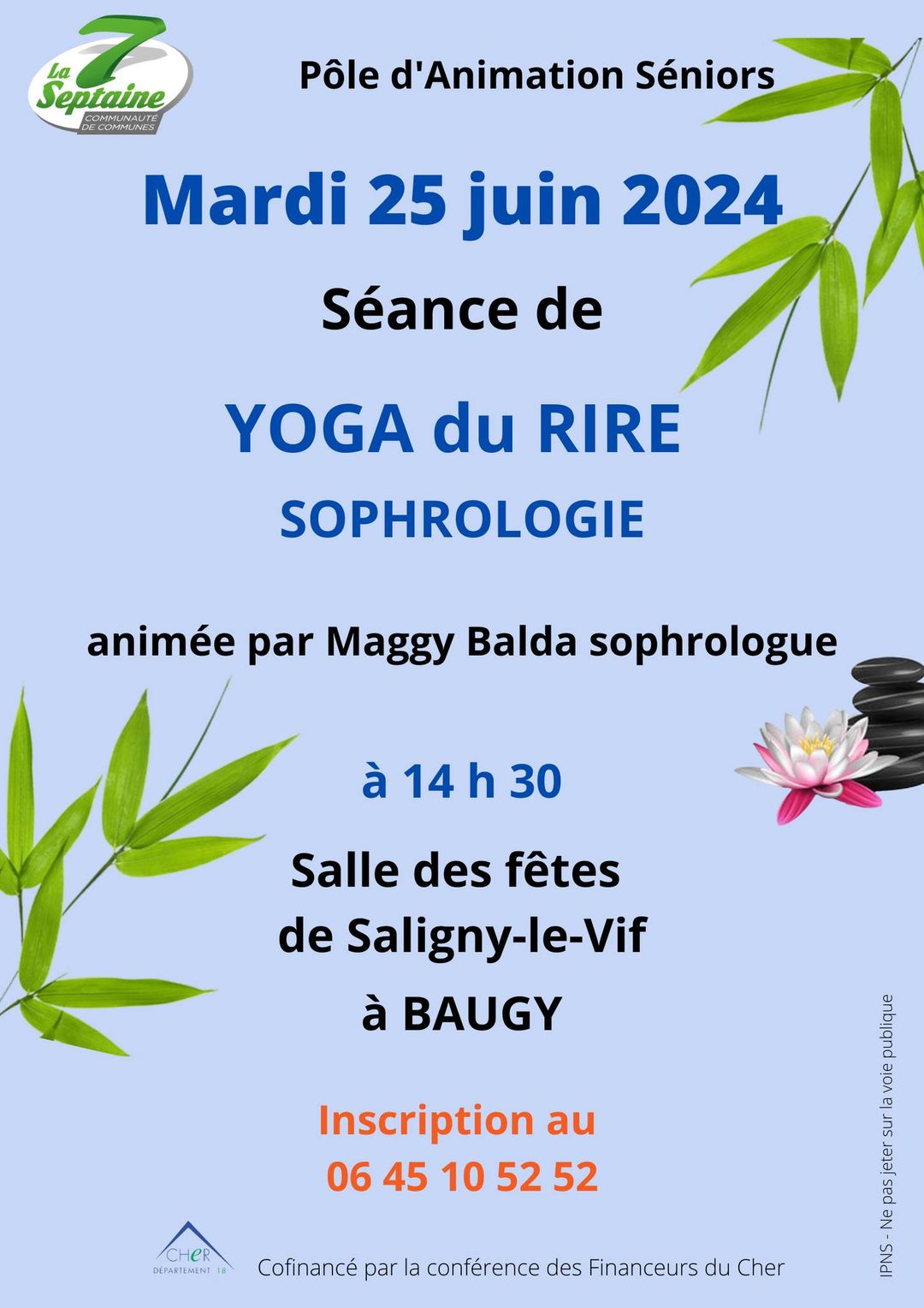 Saligny-le-Vif - YOGA du RIRE Sophrologie